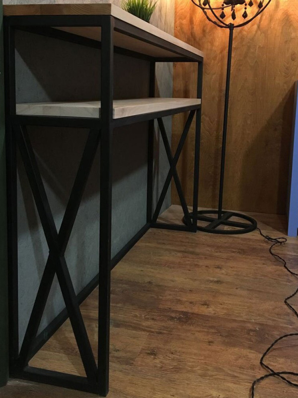 Стол консольный в стиле лофт GES-372 купить Стол консольный в стиле лофт GES-372