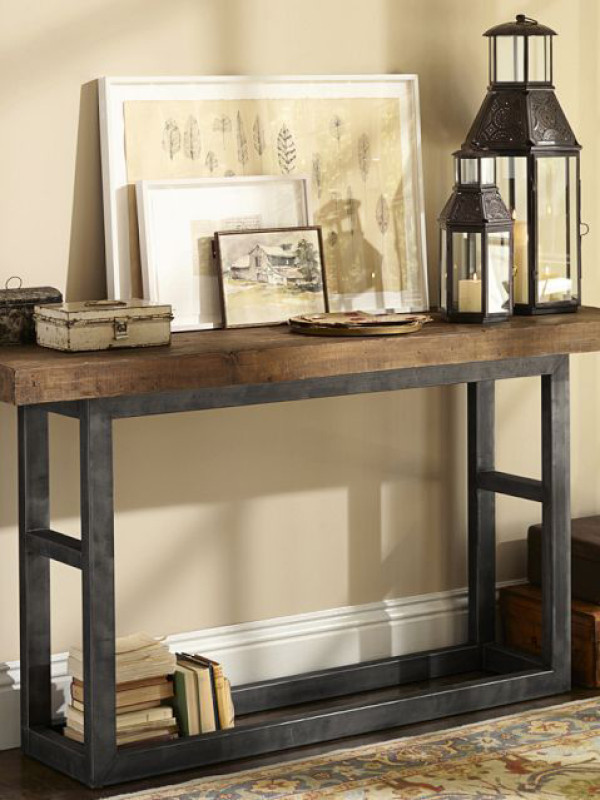 Стол консольный в стиле лофт GES-409