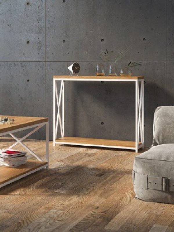 Стол консольный в стиле лофт GES-404